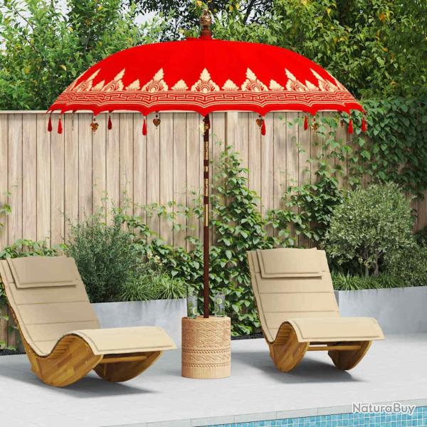 Parasol balinais Rouge 215 x 215 x 260 cm