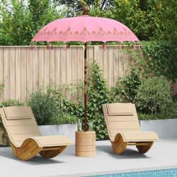 Parasol balinais Rose 185 x 185 x 260 cm
