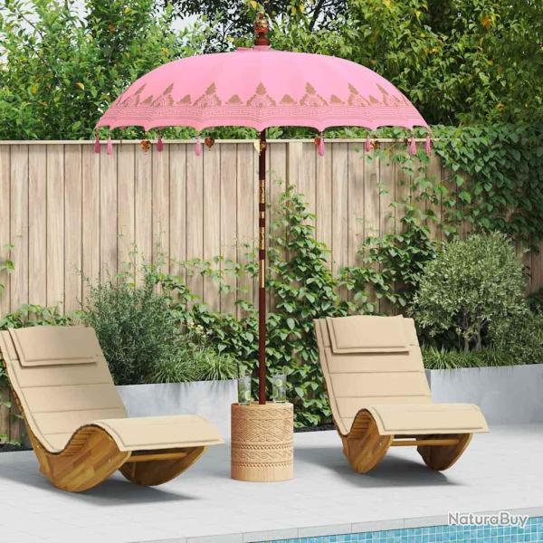 Parasol balinais Rose 185 x 185 x 260 cm
