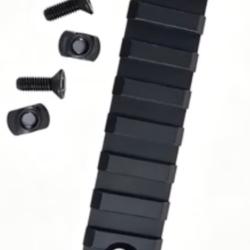 Rail Picatinny en acier 20mm 9 Slots M-Lock