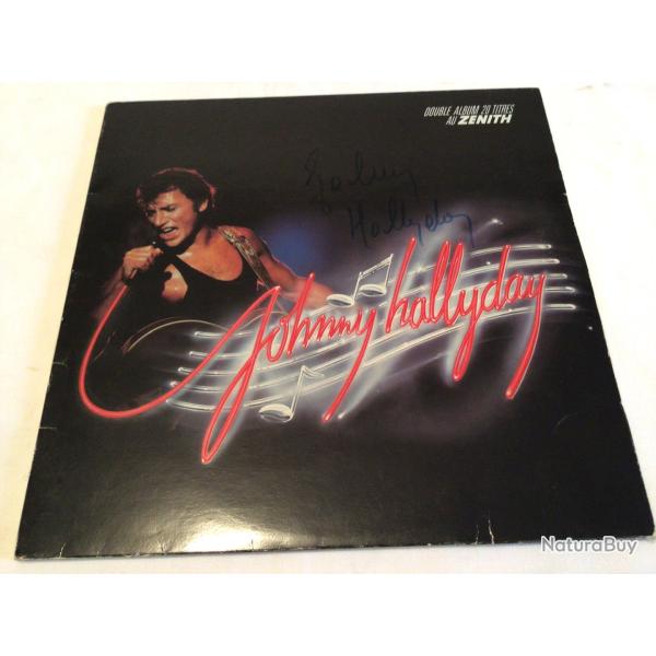 Disque vinyles Johnny Hallyday D�DICAC�