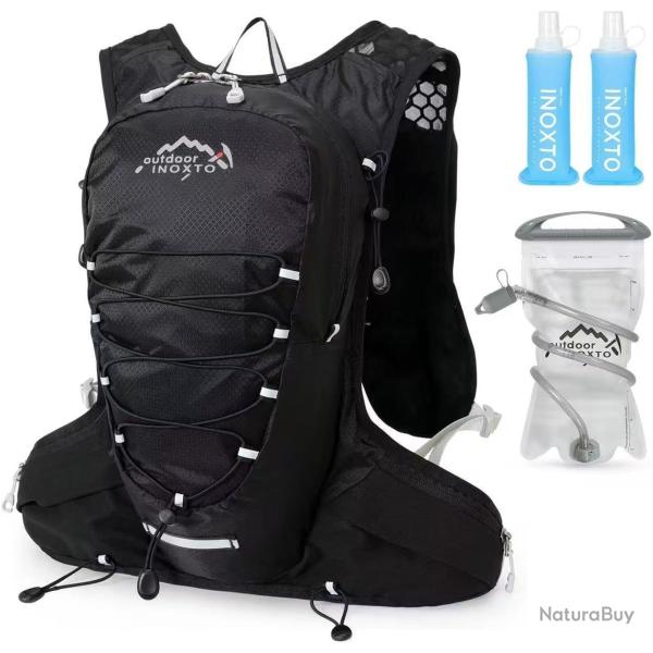 Sac � Dos Hydratation 5L Sac � eau de 1,5 L Cyclisme Alpinisme Plein Air Randonn�e Noir