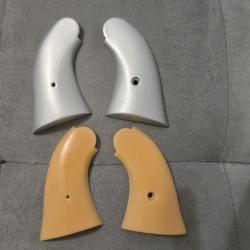 Lot de 2 plaquettes de crosse pour Pietta remington 1858 en r&eacute;sine &eacute;poxy voir !!!!