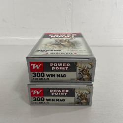 !! Vente Flash !! CARTOUCHE WINCHESTER 300WM 180GR POWER POINT x20 PAR 2 BOITES