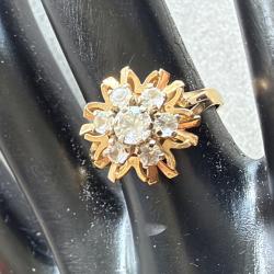 Bague Margueritte or 18 carats - taille 54