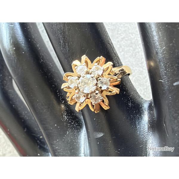 Bague Margueritte or 18 carats - taille 54