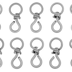 LOT DE 10 TOURILLONS EMERILLON INOX POUR APPELANT