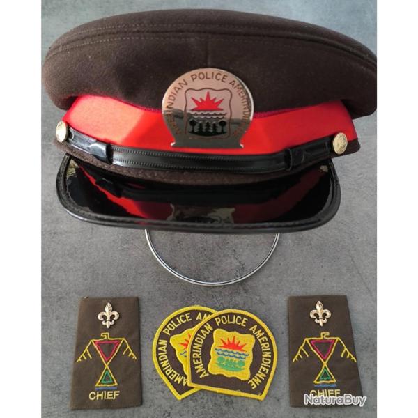 Casquette de '' POLICE AM�RINDIENNE DE QU�BEC ''
