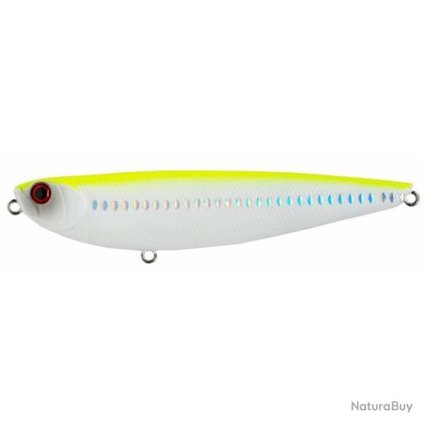 POISSON NAGEUR ADAM'S PENCIL BASS HUNTER 100FB WHITE YEL BACK SKYLIT