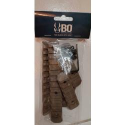 Set de 6 Rails M-Lock nylon TAN BO manufacture