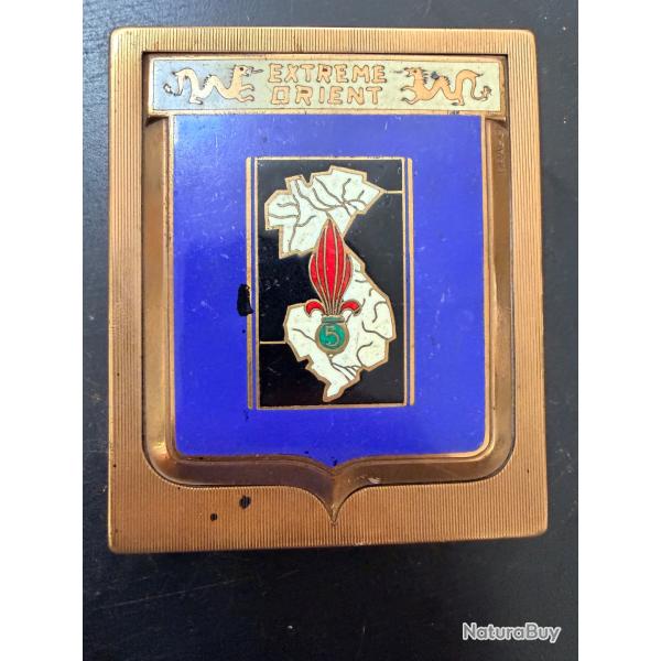 Rare bo�te � cigarettes 5e REI - L�gion �trang�re - Extr�me-Orient - Indochine - Drago Paris