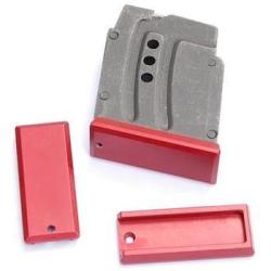 OP ACC - FOND DE CHARGEUR ALUMINIUM ANODISE ROUGE POUR CZ 452/455/453 22LR