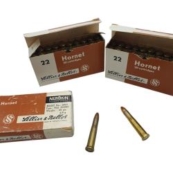 DESTO AMMO - LOT DE 60 CARTOUCHES SELLIER BELLOT 22HORNET FMJ 45gr