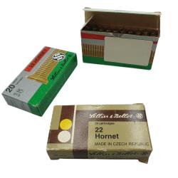 DESTO AMMO - LOT DE 55 CARTOUCHES SELLIER BELLOT CAL.22HORNET FMJ 45gr