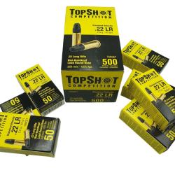 DESTO AMMO - LOT DE 850 CARTOUCHES TOP SHOT 22LR RN 40Gr