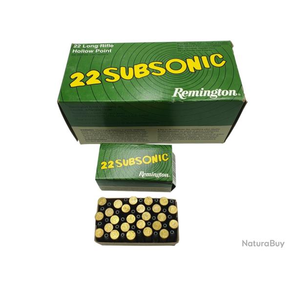 DESTO AMMO - BOITE DE 500 CARTOUCHES REMINGTON SUBSONIC RN 38Gr