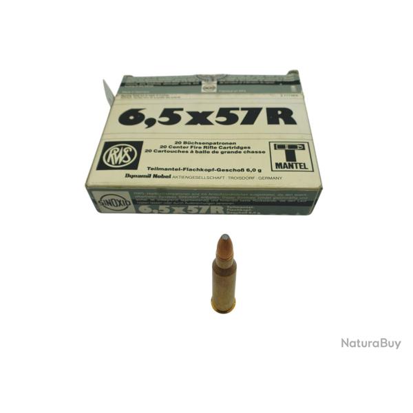 DESTO AMMO - BOITE DE 16 CARTOUCHES RWS 6.5x57R T-MANTEL 93Grs