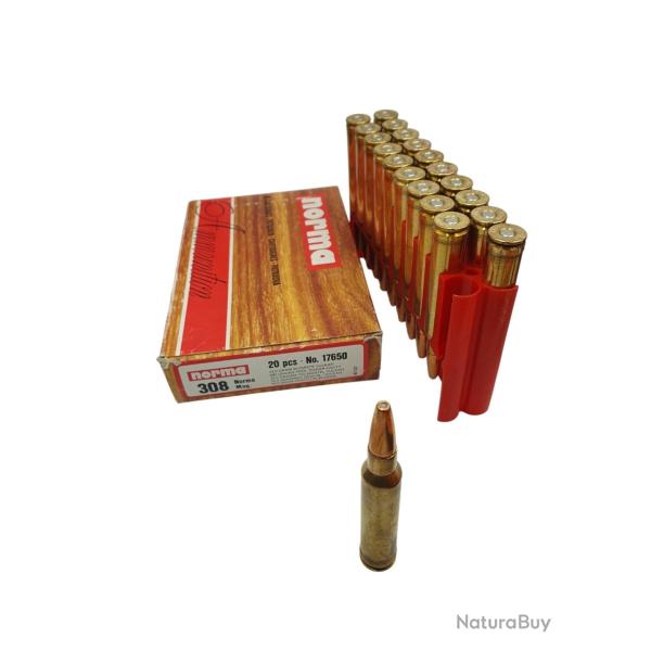 DESTO AMMO - LOT DE 40 CARTOUCHES NORMA CAL.308 NORMA MAGNUM OGIVES VULKAN et SILVERBLIXT