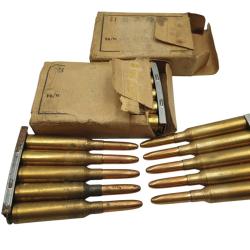 DESTO AMMO - LOT DE 30 MUNITIONS SURPLUS MILITAIRE 6.5x55SE AVEC CLIP
