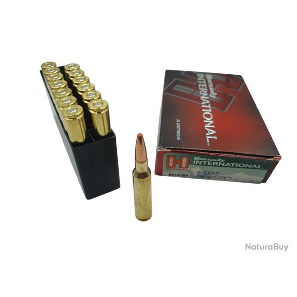 DESTO AMMO - BOITE DE 14 MUNITIONS HORNADY CAL.6.5X55SE ECX 140GRS