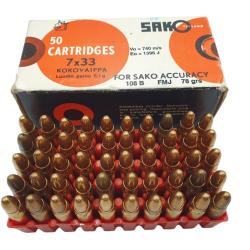 DESTO AMMO - BOITE DE 50 CARTOUCHES SAKO CAL.7x33SAKO FMJ 78Grs