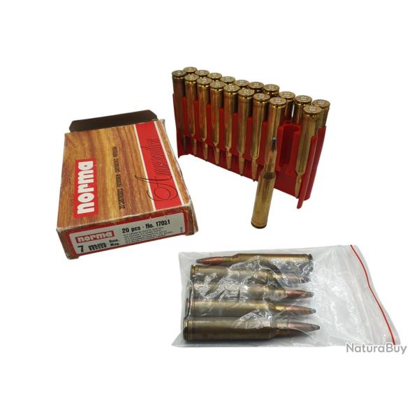 DESTO AMMO - LOT DE 25 MUNITIONS NORMA CAL.7RM TEILMANTEL 150Grs