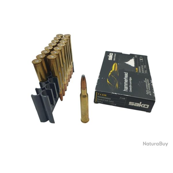 DESTO AMMO - BOITE DE 16 MUNITIONS SAKO CAL.7x65R HAMMERHEAD BONDED 170Grs