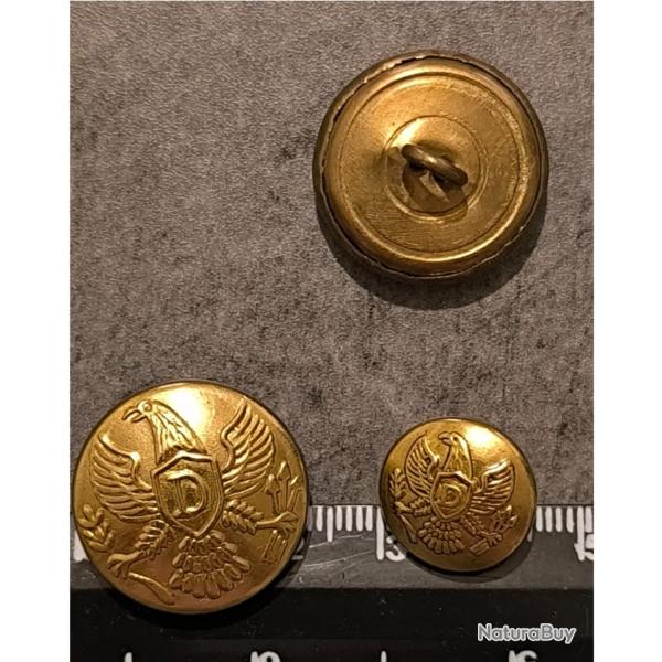 Boutons '' US CAVALRY'' western