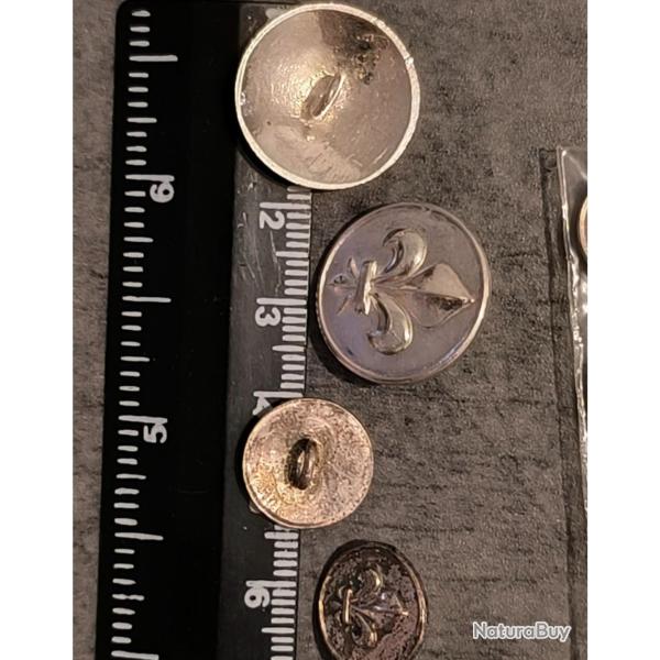 Boutons '' FLEUR DE LYS''