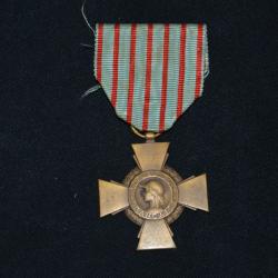 CROIX DU COMBATTANT GRANDE GUERRE 1914/1918-FRENCH WAR CROSS 1&deg;WW-POINCON JANVIER BERCHOT