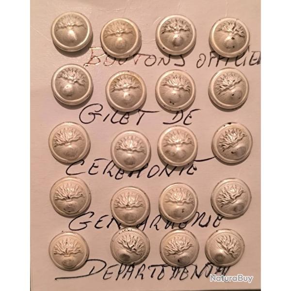 Boutons '' GENDARMERIE ''