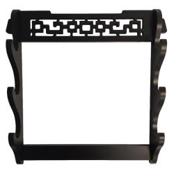 SUPPORT MURAL POUR 3 KATANAS AVEC FRONTON DECORE