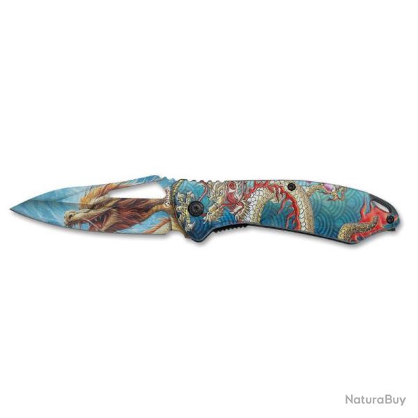 COUTEAU PLIANT 3D DRAGON LAME 8.1CM