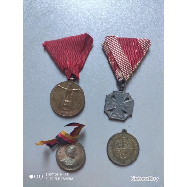 M�daille Prusse, Autriche ww1/1890/1887