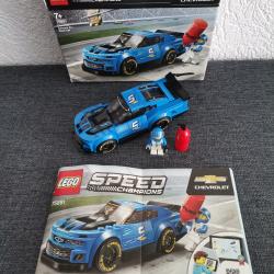 Lego Speed Champions Chevrolet Camaro ZL1 Race Car r&eacute;f. no 75891
