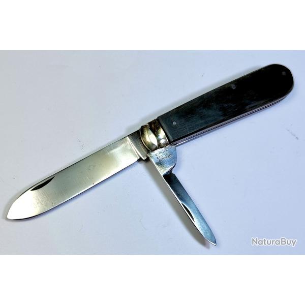 ANCIEN COUTEAU DE MARINE ANGLAISE VENTURE H.M SLATER SHEFFIELD � DOUBLE LAME
