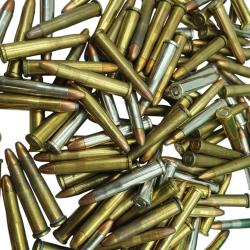 DESTO AMMO - LOT VRAC DE 110 MUNITIONS CAL.22HORNET SP+FMJ