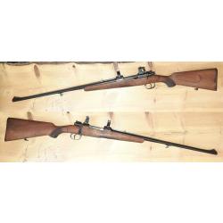 Carabine mauser artisanal allemand 8x57 avec montage &agrave; crochet (sans lunette)