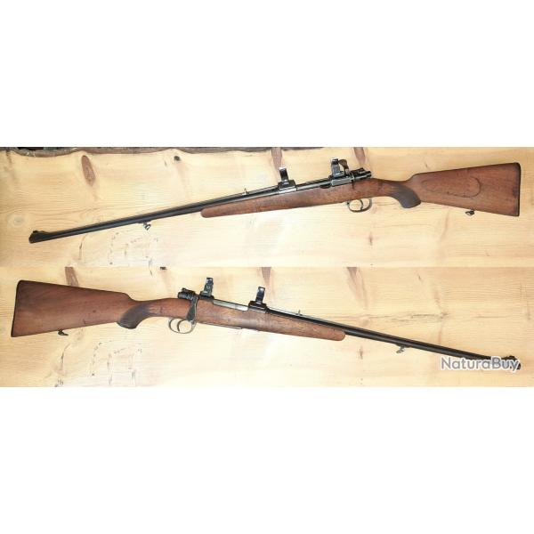 Carabine mauser artisanal allemand 8x57 avec montage � crochet (sans lunette)