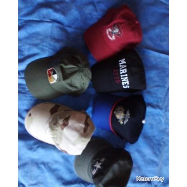 LOT CASQUETTES US
