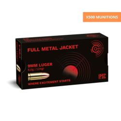 BOITE DE 9X19 FMJ 124GR X500 - GECO