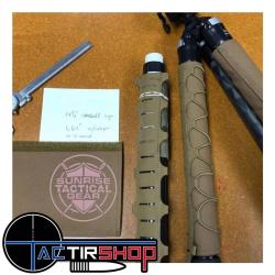 Enveloppement de jambe de tr&eacute;pied tactique Sunrise / Short Action Pr&eacute;cision Coyote 16"