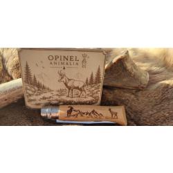 Opinel N&deg;8 Animalia Chamois + Plaque grav&eacute;e artisanale - &Eacute;dition Collection - 29 �