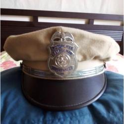 Lot CASQUETTE VINTAGE POLICE USA