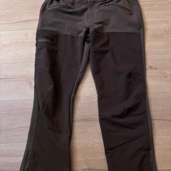PANTALON chasse Solognac RENFORT MARRON TEMPSSEC 500
