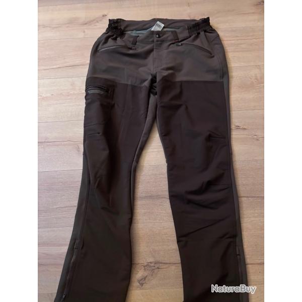 PANTALON chasse Solognac RENFORT MARRON TEMPSSEC 500