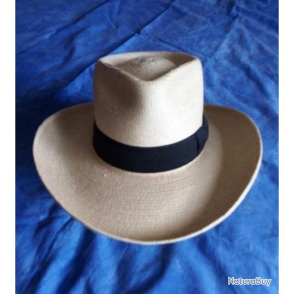 Chapeau paille style COLONEL TRAVIS ''ALAMO''