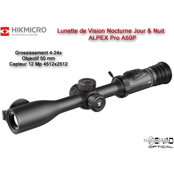Lunette HIKMICRO de Vision Nocturne ALPEX Pro A50P