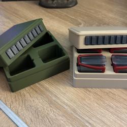 Bo&icirc;tier de rangement 4 chargeurs Winchester Xpert 22LR. Chargeurs non inclus