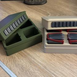 Bo&icirc;tier de rangement 4 chargeurs Winchester Xpert 22LR. Chargeurs non inclus